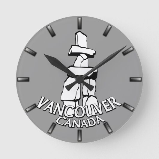 Horloge Ronde Vancouver Clock Toxits Decor Vancouver Wall Clock (Recto)