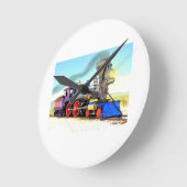 Horloge Ronde Vapeur (Angle)