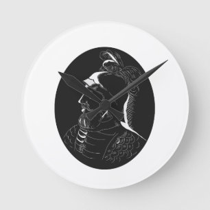 Horloge Ronde Vasco Nunez de Balboa Conquistador Woodcut