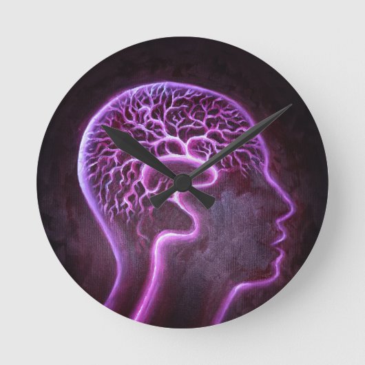 Horloge Ronde Vascularisation du cerveau humain (Recto)