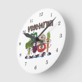 Horloge Ronde Végétarien (Angle)