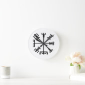 Horloge Ronde Vegvísir (boussole de Viking) (Maison)
