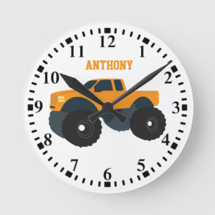 Horloge Ronde Véhicule Monster Personnalisé