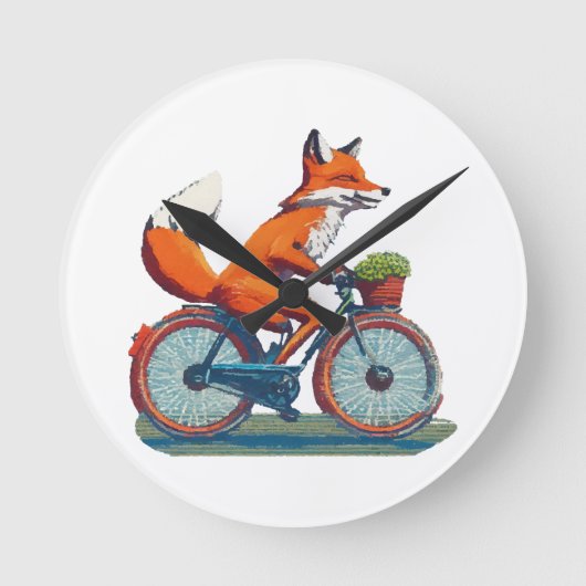 Horloge Ronde Vélo Fox (Recto)