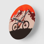 Horloge Ronde Vélo Mountain Adventure (Angle)