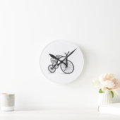 Horloge Ronde Vélo sur 3 roues (Maison)