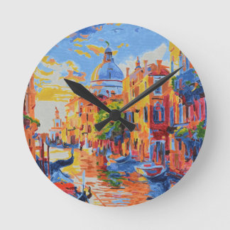 Horloge Ronde Venetian Canal at Sunset 