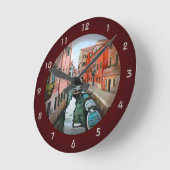 Horloge Ronde Venise, Italie - Canal de navigation (Angle)