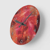 Horloge Ronde Vent rose (Angle)