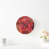 Horloge Ronde Vent rose (Maison)