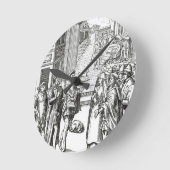 Horloge Ronde Vente par le crieur public, après une gravure sur (Angle)