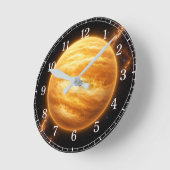 Horloge Ronde Venus Wall Clock — Space-Inspired Design (Angle)