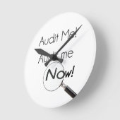 Horloge Ronde Vérifie-moi ! (Angle)