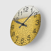 Horloge Ronde Verre de bière (Angle)