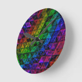 Horloge Ronde Verre de fierté (Angle)