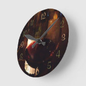 Horloge Ronde Verre de vin (Angle)
