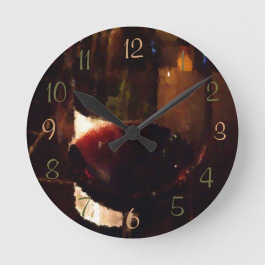 Horloge Ronde Verre de vin (Recto)