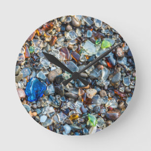Horloge Ronde Verre marin étincelant