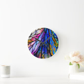 Horloge Ronde Verre, Tiffany - Style, (Maison)