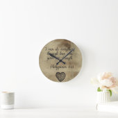 Horloge Ronde Verset biblique Philippiens 4:13 (Maison)