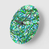 HORLOGE RONDE VERT (Angle)