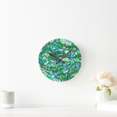 HORLOGE RONDE VERT (Maison)