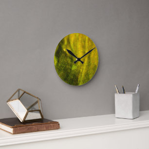 Horloge Ronde Vert Jaune