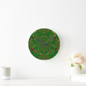Horloge Ronde Vert vintage (Maison)