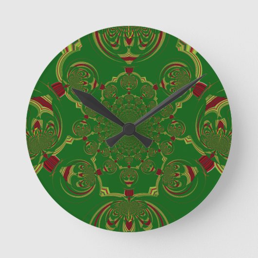 Horloge Ronde Vert vintage (Recto)