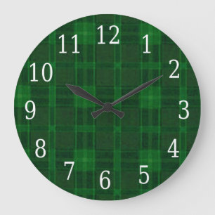 Horloge ronde verte