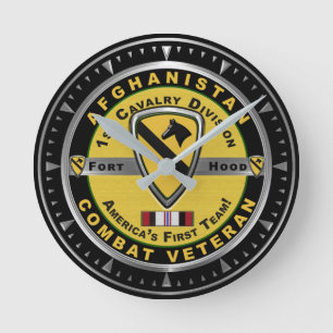 Horloge Ronde Vétéran de la 1re division de cavalerie en Afghani