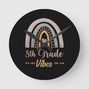Horloge Ronde Vibe 8e année rentrée scolaire huitième année