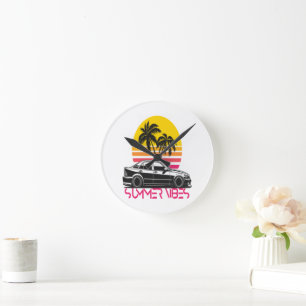 Horloge Ronde Vibes d'été