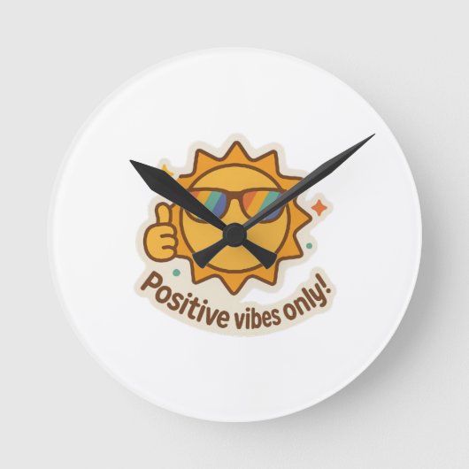 Horloge Ronde Vibes positives (Recto)
