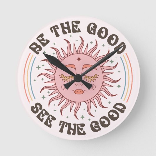 Horloge Ronde Vibes positives (Recto)