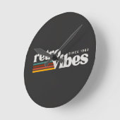 Horloge Ronde vibes rétro (Angle)