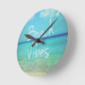 Horloge Ronde Vibraphone de plage (Angle)