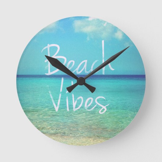 Horloge Ronde Vibraphone de plage (Recto)