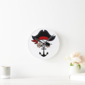 HORLOGE RONDE VIE PIRATE (Maison)