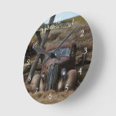 Horloge Ronde Vieille voiture (Angle)