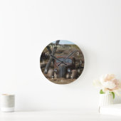 Horloge Ronde Vieille voiture (Maison)