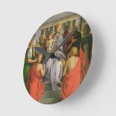 Horloge Ronde Vierge et enfant avec huit saints, 1520 (temper (Angle)