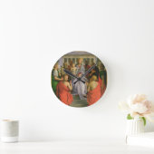 Horloge Ronde Vierge et enfant avec huit saints, 1520 (temper (Maison)