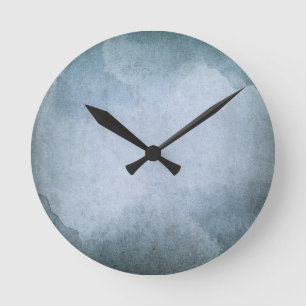 Horloge Ronde vieux papier avec l'aquarelle