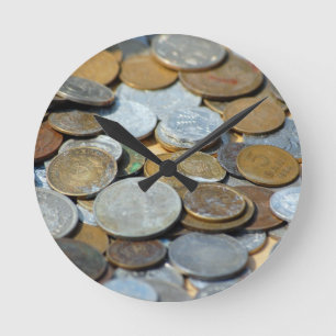 Horloge Ronde Vieux-pièces1299 VIEILLES PIÈCES EN CUIVRE EN AR
