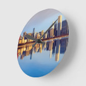 Horloge Ronde View of Chicago skyline with reflection (Angle)