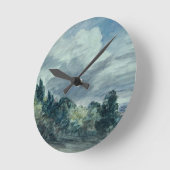 Horloge Ronde view over a wide landscape, with trees in the fore (Angle)