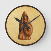 Horloge Ronde Viking rustique (Recto)