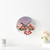 HORLOGE RONDE VILLAGE DE CHRISTMAS (Maison)