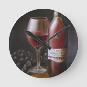 Horloge Ronde Vin rouge (Recto)